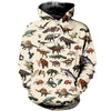 Awesome Hoodie Printed Dinosaur &amp; Wildlife for Men and Women HBC244