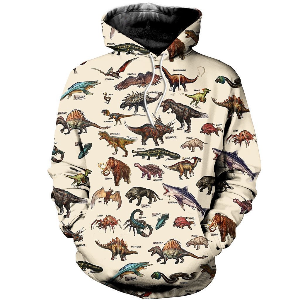 Awesome Hoodie Printed Dinosaur & Wildlife for Men and Women HBC244