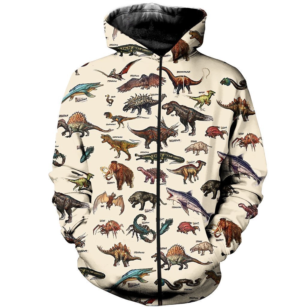 Awesome Hoodie Printed Dinosaur & Wildlife for Men and Women HBC244