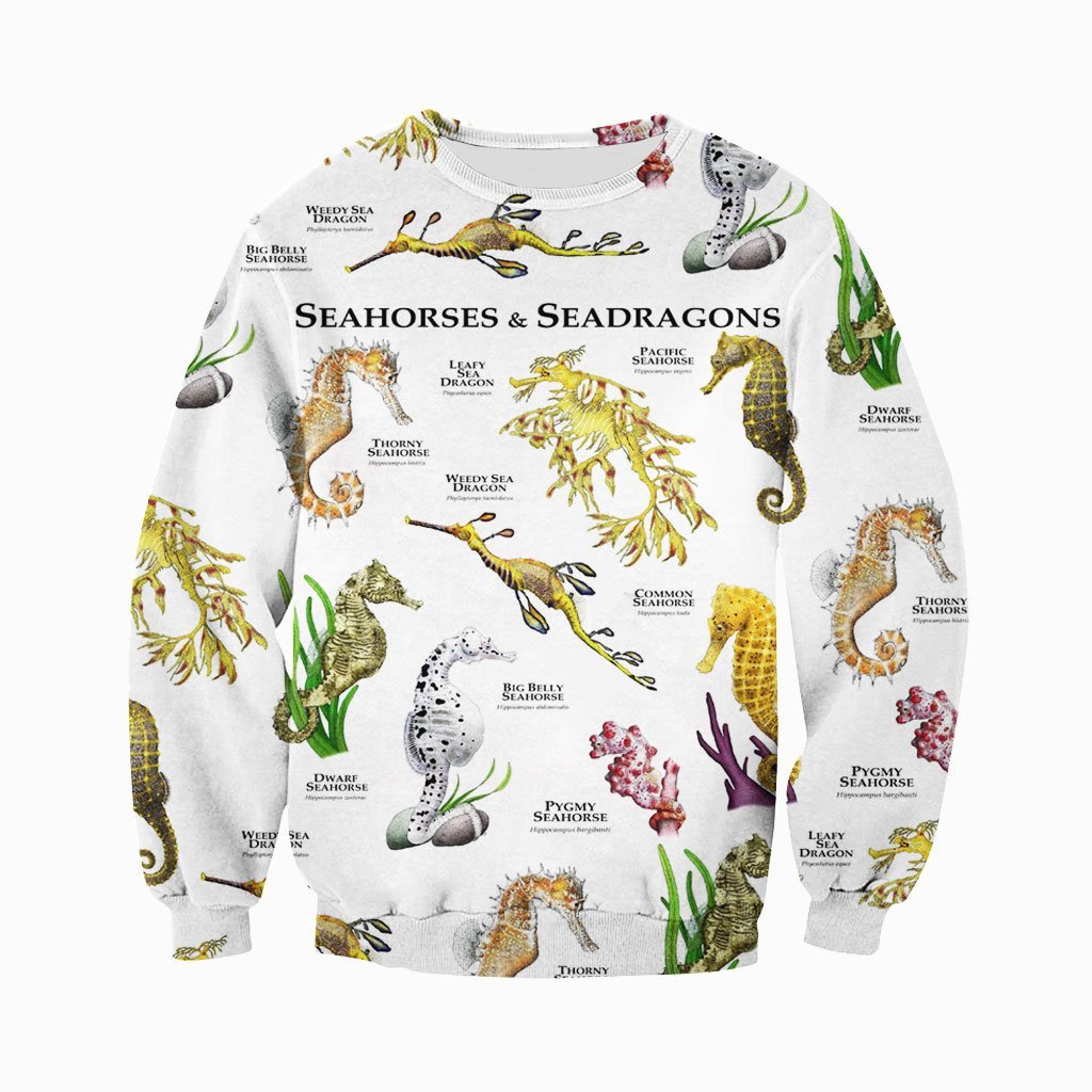 3D All Over Printed Seahorse Shirts And Shorts