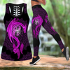 Awesome Hoodie 3D All Over Print Mandala Purple Dragon Tattoo Art Combo Tank + Legging NQLG001