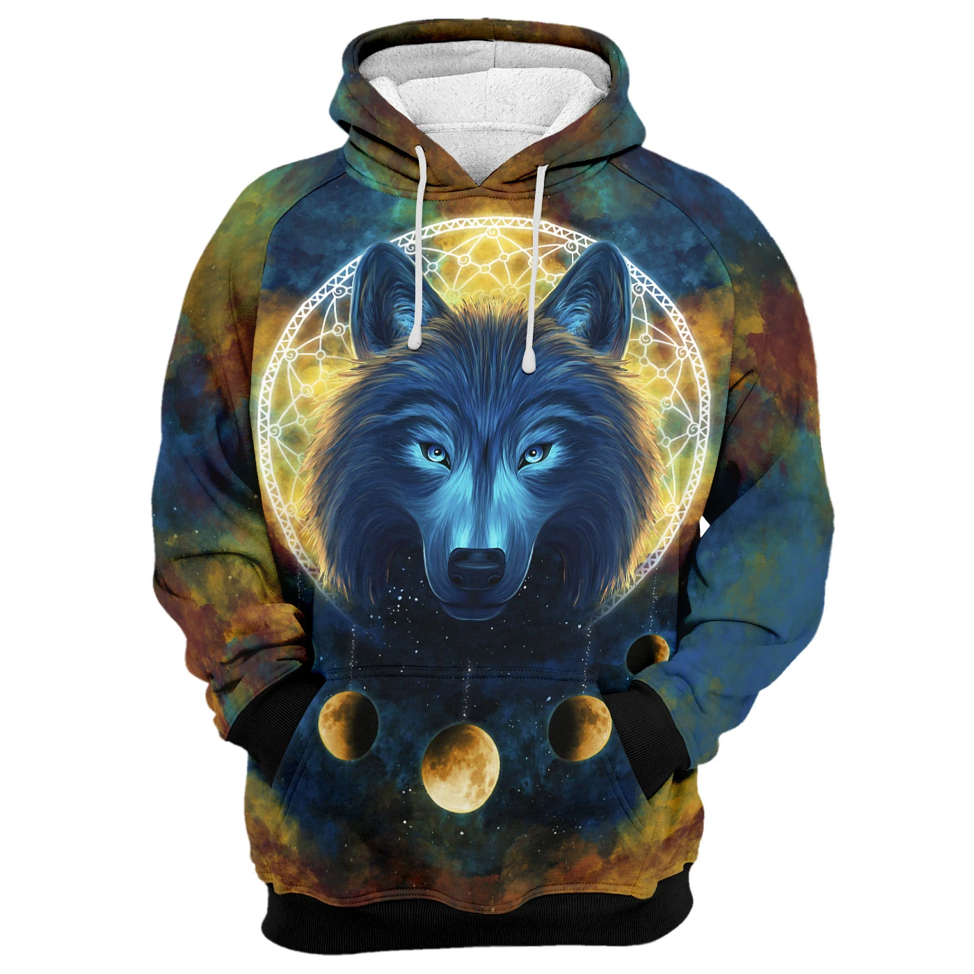 Awesome hoodie 3d all print Moon Wolf for Men and Women, T-Shirt, Zip Hoodies, Sweatshirt NQ284