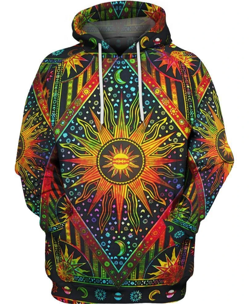 Awesome hoodie 3d all print Hippie Motifs Flowers for Men and Women, T-Shirt, Zip Hoodies, Sweatshirt NQ364