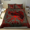 Awesome Hoodied 3D all over print Viking Bedding Set, Muninn Vegvisir Bedding Sets NQBS0030
