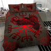 Awesome Hoodied 3D all over print Viking Bedding Set, Muninn Vegvisir Bedding Sets NQBS0030