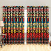 Awesome hoodied Native American Colorful Feather Printed 3D Grommet Window Curtains - HB00089