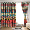 Awesome hoodied Native American Colorful Feather Printed 3D Grommet Window Curtains - HB00089