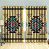 Awesome hoodied Native American Geometric Southwest Printed 3D Grommet Window Curtains - HB00088
