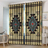 Awesome hoodied Native American Geometric Southwest Printed 3D Grommet Window Curtains - HB00088
