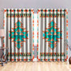 Awesome hoodied Native American Aztec Navajo Pattern Printed 3D Grommet Window Curtains - HB00087