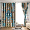 Awesome hoodied Native American Aztec Navajo Pattern Printed 3D Grommet Window Curtains - HB00085