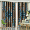 Awesome hoodied Native American Aztec Navajo Pattern Printed 3D Grommet Window Curtains - HB00085