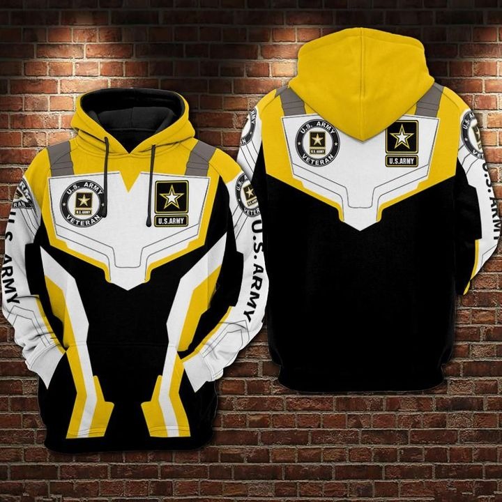Awesome hoodie 3D ALL Print U.S Army -Men and Women Zip Hoodies- ND019