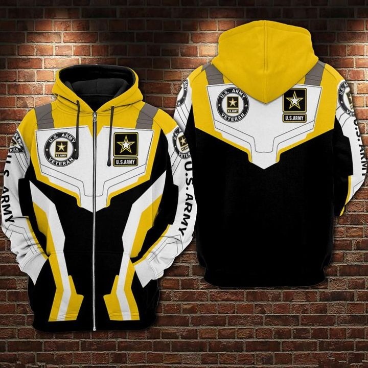 Awesome hoodie 3D ALL Print U.S Army -Men and Women Zip Hoodies- ND019