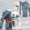 Awesome hoodie 3D ALL Print Skull – Proud To Have Served -Men and Women Zip Hoodies- ND022