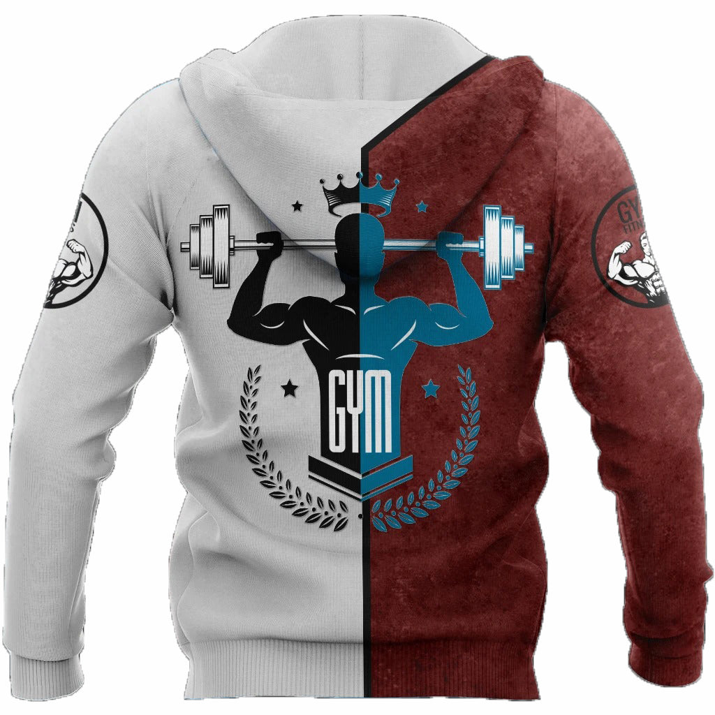 Awesome hoodie 3D ALL Print Gym shark -Men and Women Zip Hoodies- ND024