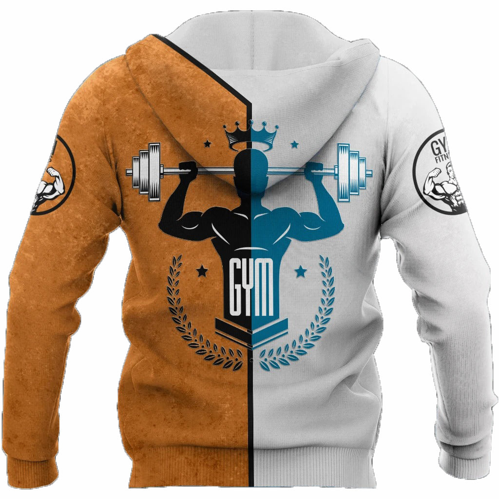 Awesome hoodie 3D ALL Print Gym Dog-Men and Women Zip Hoodies- ND025