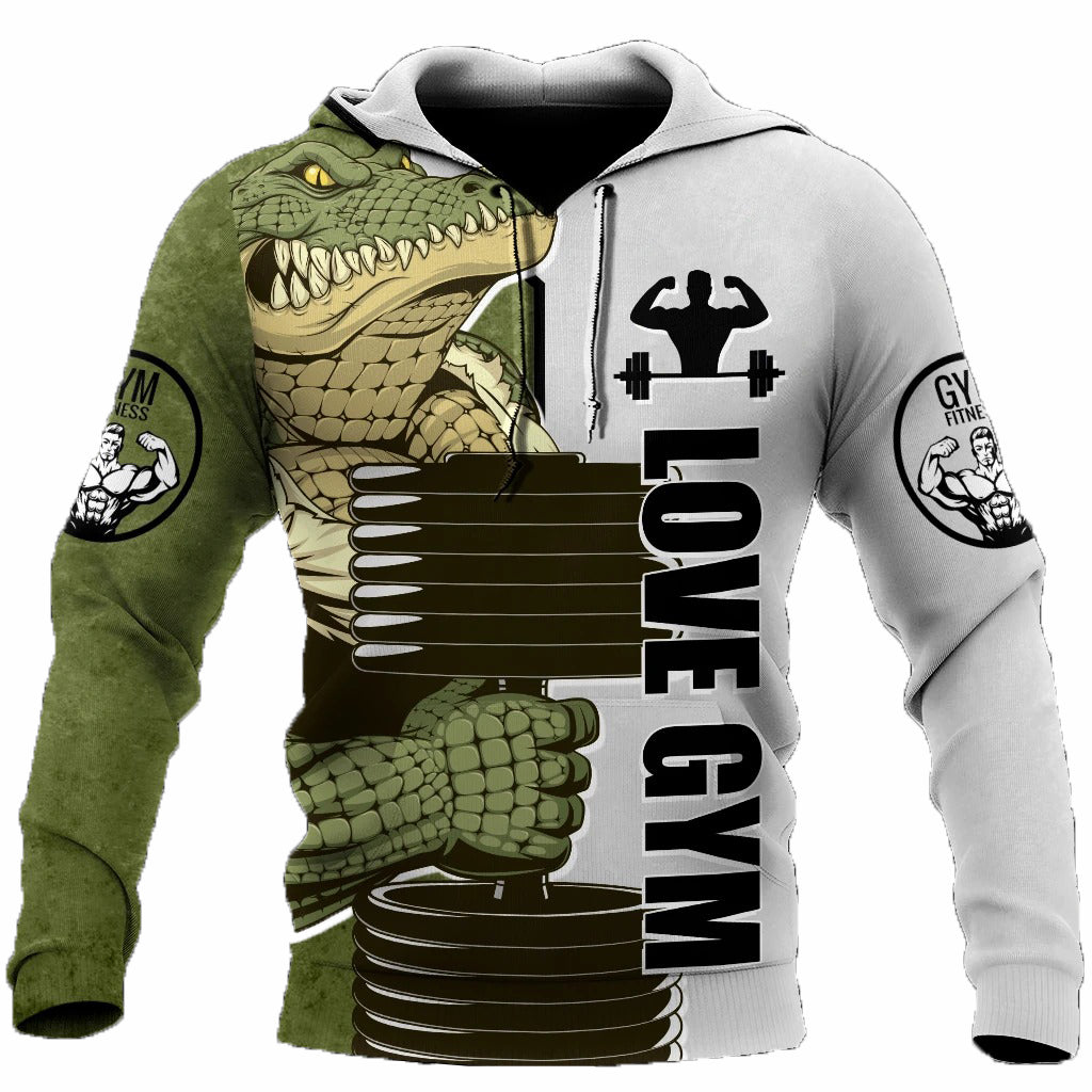 Awesome hoodie 3D ALL Print Gym Crocodie -Men and Women Zip Hoodies- ND026
