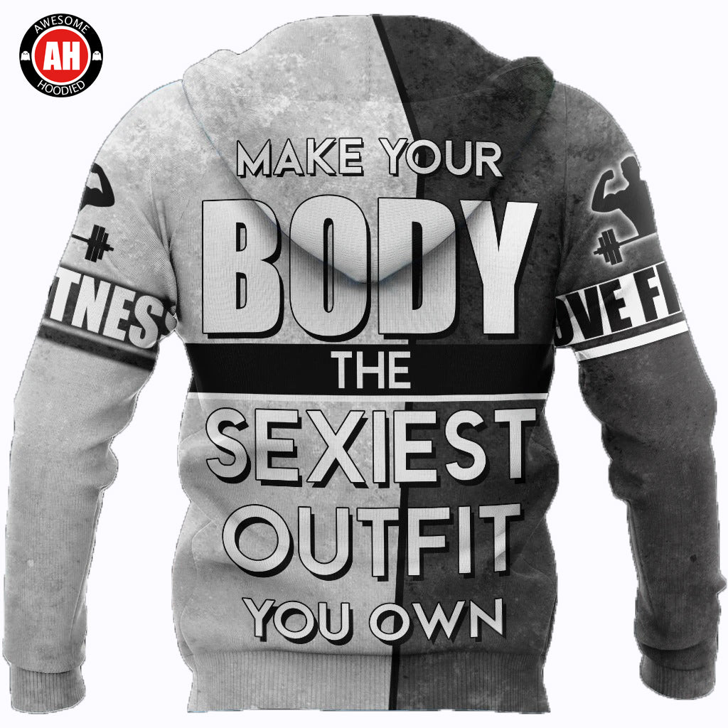 Awesome hoodie 3D ALL Print Love Fitness -Men and Women Zip Hoodies- ND027