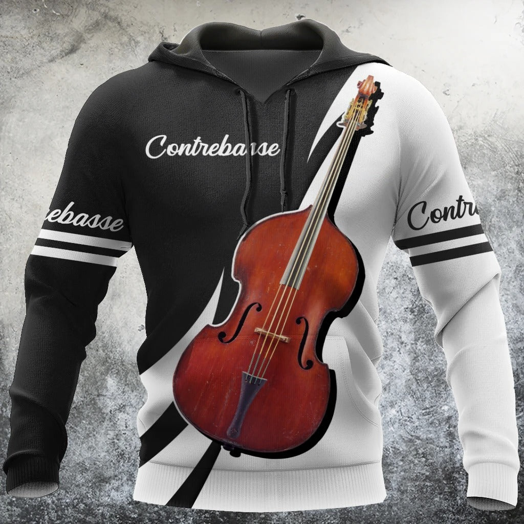 Awesome hoodie 3D ALL Print Contrebasse Keyboard -Men and Women Zip Hoodies- ND036
