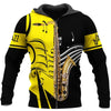 Awesome hoodie 3D ALL Print Saxophon 4 -Men and Women Zip Hoodies- ND039