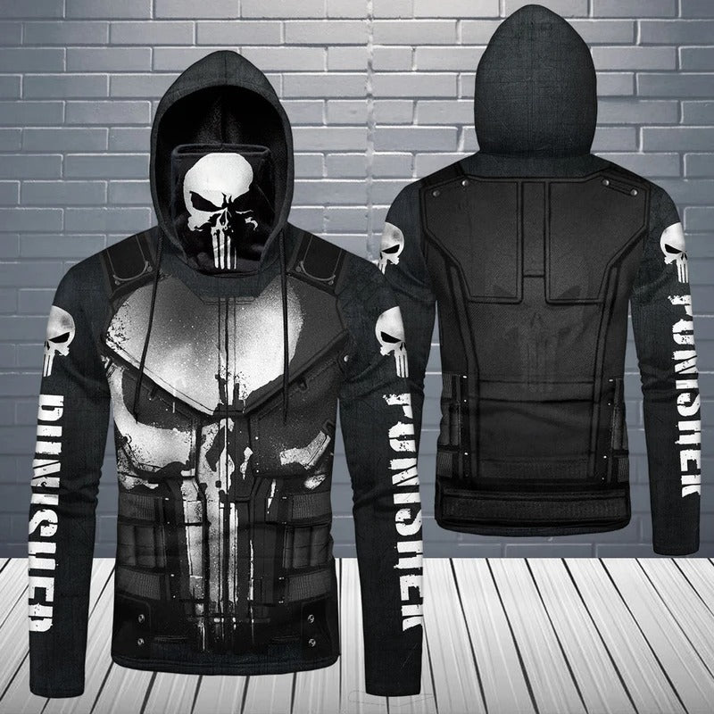 Awesome hoodie 3D ALL Print Punisher + Mask -Men and Women Zip Hoodies- ND045