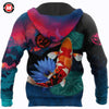 Awesome hoodie 3D ALL Print Koi Fishing on lotus -Men and Women Zip Hoodies- ND049