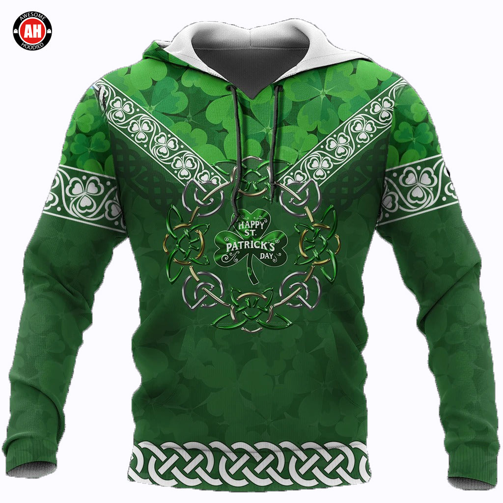 Awesome hoodie 3D ALL Print Irish Shamrock  -Men and Women Zip Hoodies- ND050