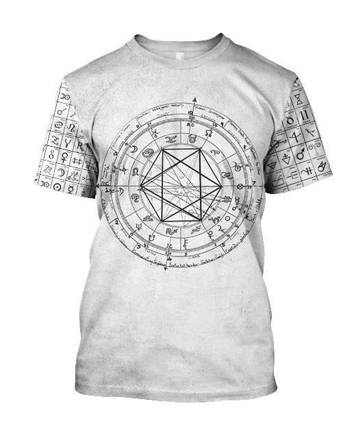 Awesome hoodie 3D ALL Print Alchemy Birth Chart  -Men and Women Zip Hoodies- ND053