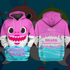Awesome hoodie 3D ALL Print Mommy Shark -Men and Women Zip Hoodies- ND059