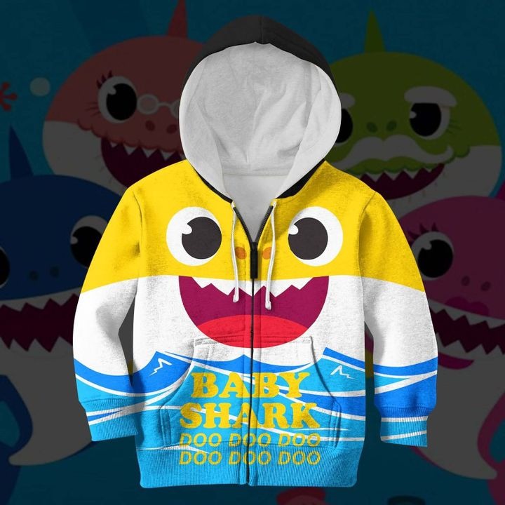 Awesome hoodie 3D ALL Print Baby Shark -Men and Women Zip Hoodies- ND060