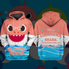 Awesome hoodie 3D ALL Print Grandma Shark -Men and Women Zip Hoodies- ND062