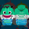 Awesome hoodie 3D ALL Print Uncle Shark -Men and Women Zip Hoodies- ND064