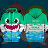 Awesome hoodie 3D ALL Print Uncle Shark -Men and Women Zip Hoodies- ND064
