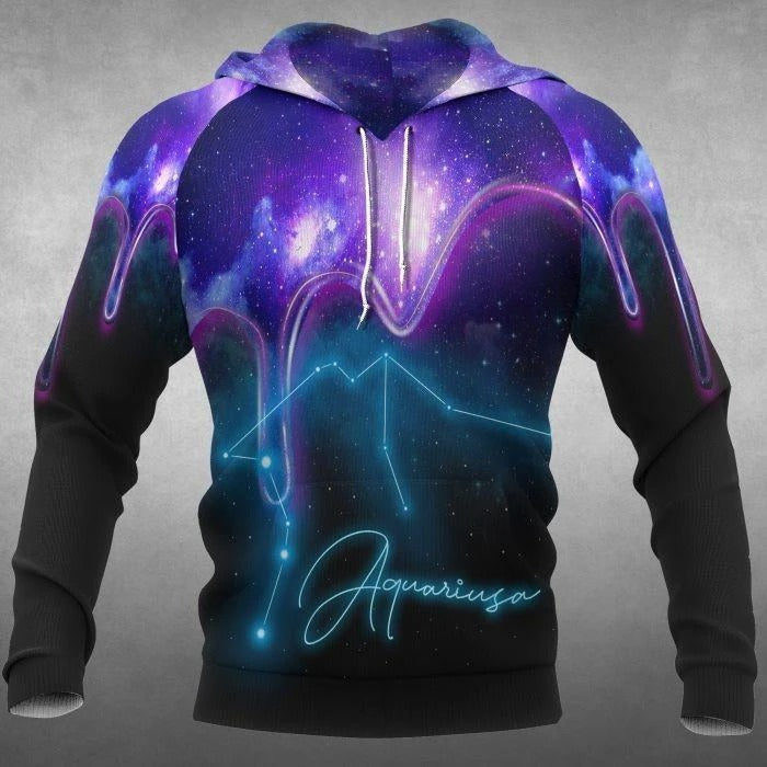 Awesome hoodie 3D ALL Print Aquarius Galaxy -Men and Women Hoodies- ND075