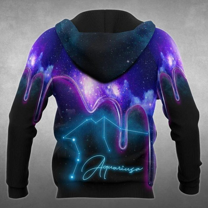 Awesome hoodie 3D ALL Print Aquarius Galaxy -Men and Women Hoodies- ND075