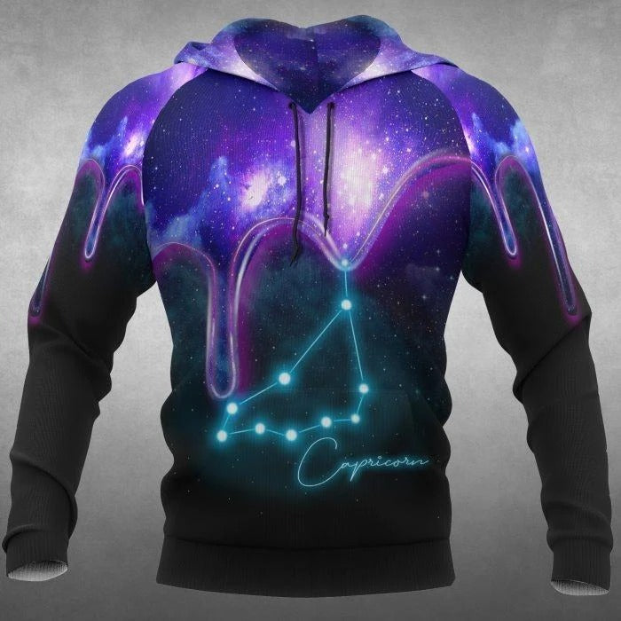 Awesome hoodie 3D ALL Print Capricorn Galaxy -Men and Women Hoodies- ND079