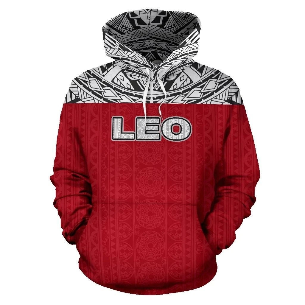 Awesome hoodie 3D ALL Print Leo Zodiac Red Version -Men and Women Hoodies- ND080