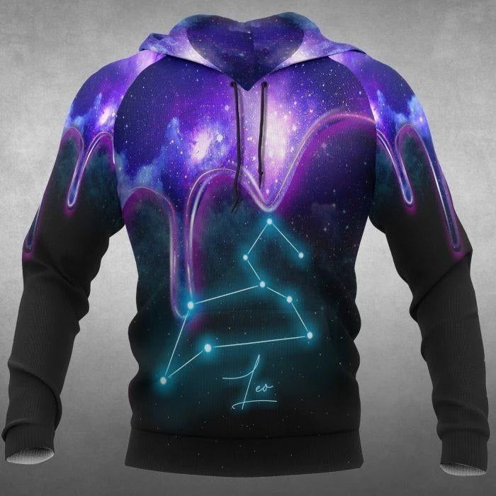 Awesome hoodie 3D ALL Print Leo Galaxy -Men and Women Hoodies- ND083