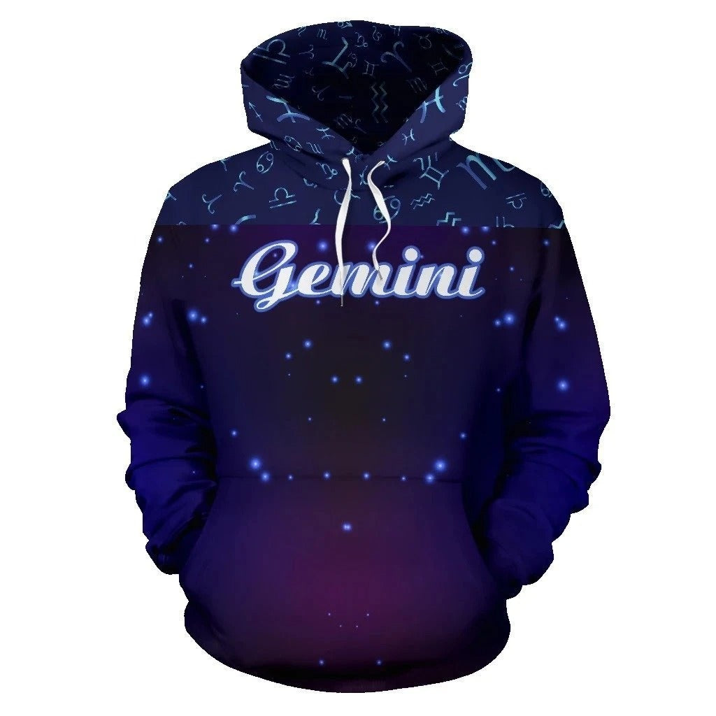 Awesome hoodie 3D ALL Print Gemini Zodiac -Men and Women Hoodies- ND086