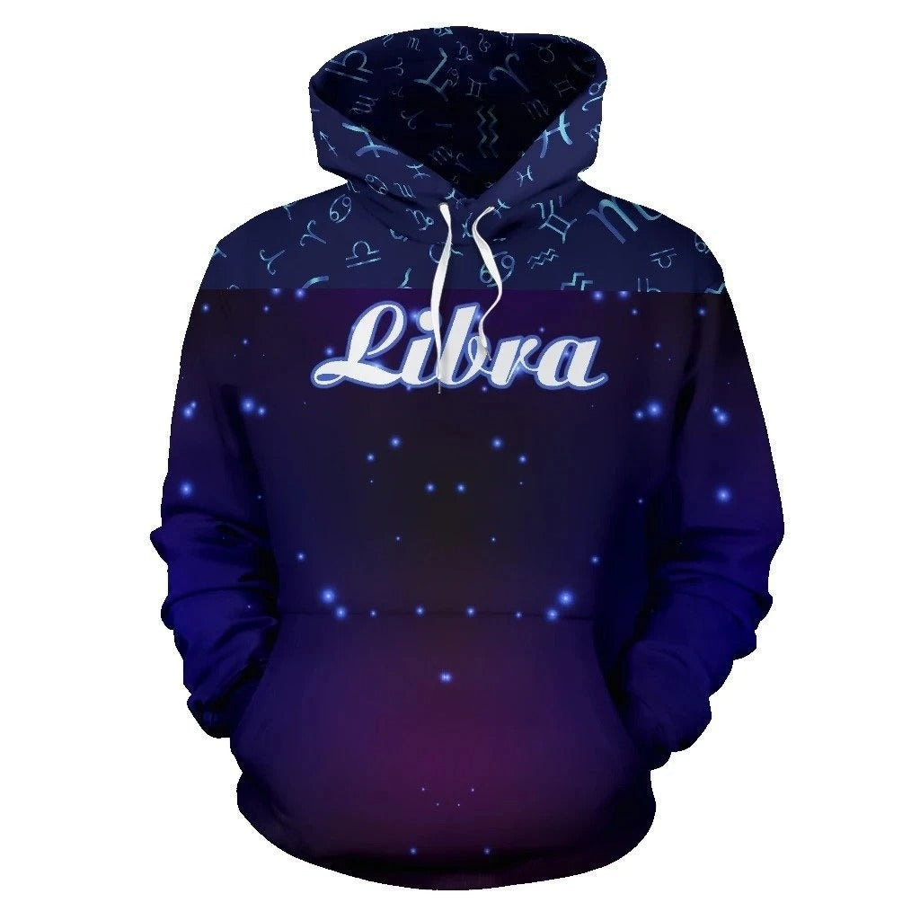 Awesome hoodie 3D ALL Print Libra Zodiac -Men and Women Hoodies- ND090