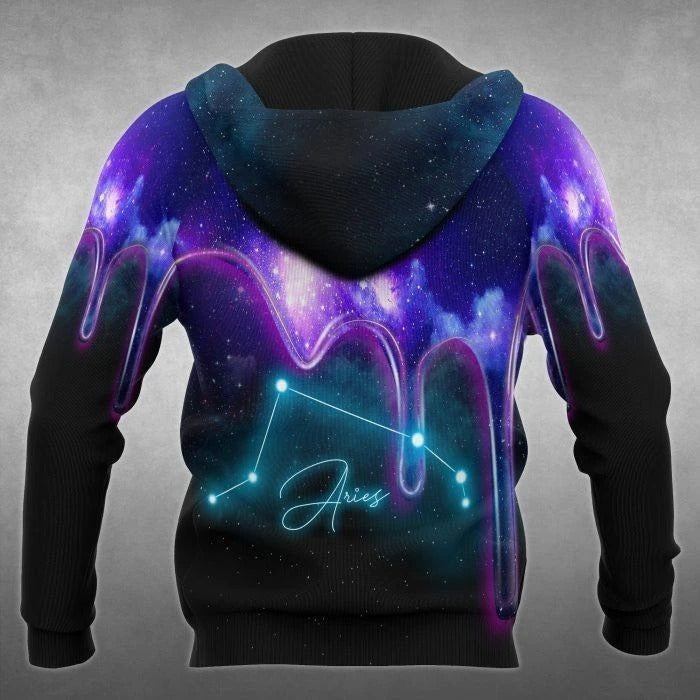 Awesome hoodie 3D ALL Print Aries Galaxy-Men and Women Hoodies- ND116