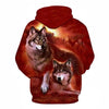 Awesome hoodie 3D ALL Print 2020 New Fashion Wolf -Men and Women Hoodies- ND118