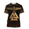 Awesome Hoodie 3D All Over Print Viking Huginn Tattoos -Men and Women Hoodie, T-Shirt, Zip Hoodies ND167