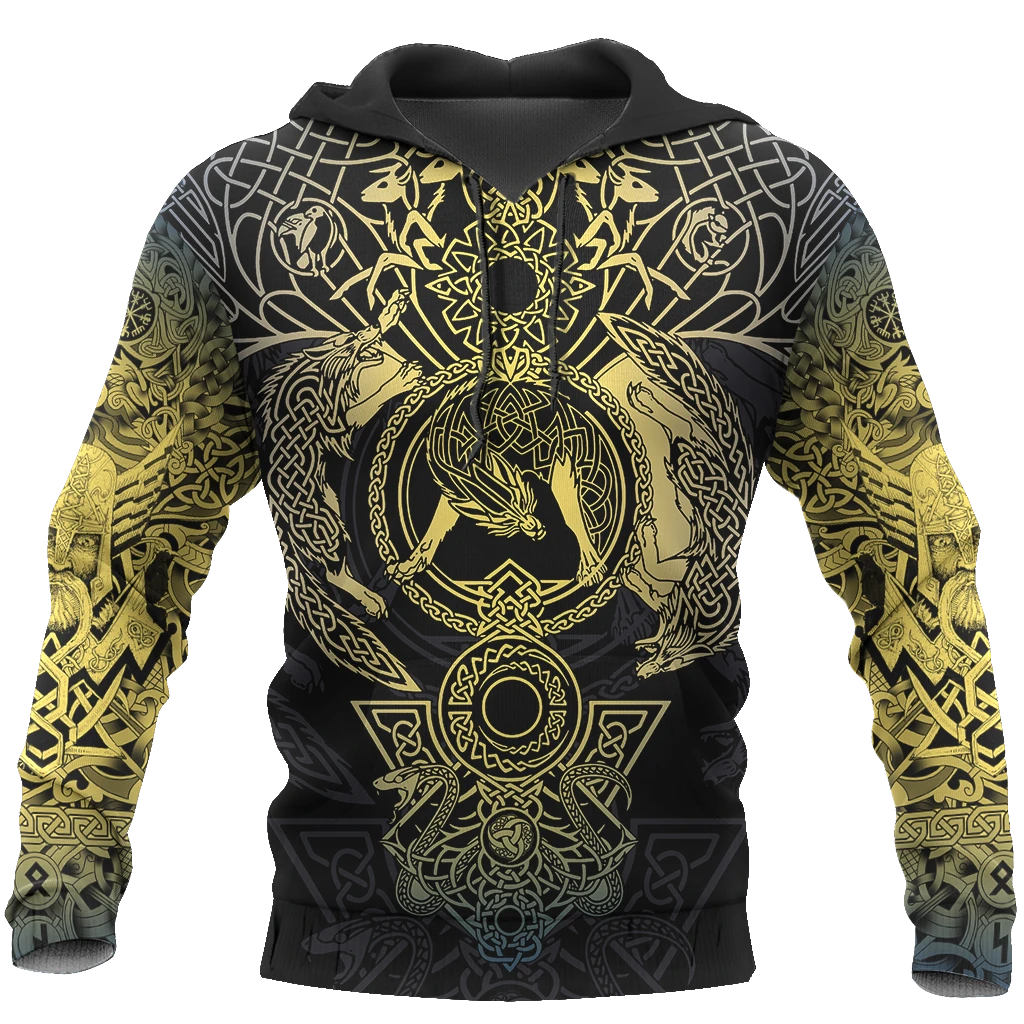 Awesome Hoodie 3D All Over Print Viking Tattoo V5 -Men and Women Hoodie, T-Shirt, Zip Hoodies ND172