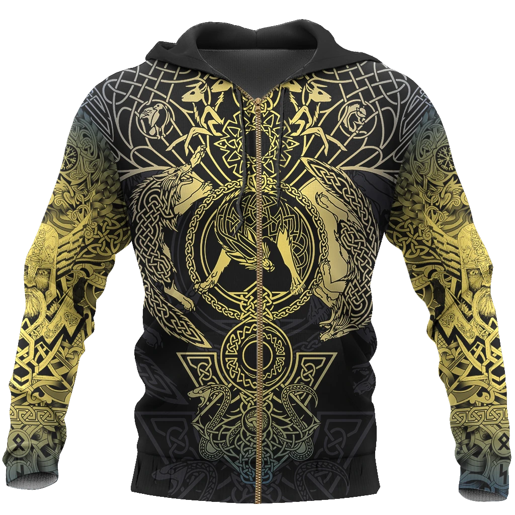 Awesome Hoodie 3D All Over Print Viking Tattoo V5 -Men and Women Hoodie, T-Shirt, Zip Hoodies ND172