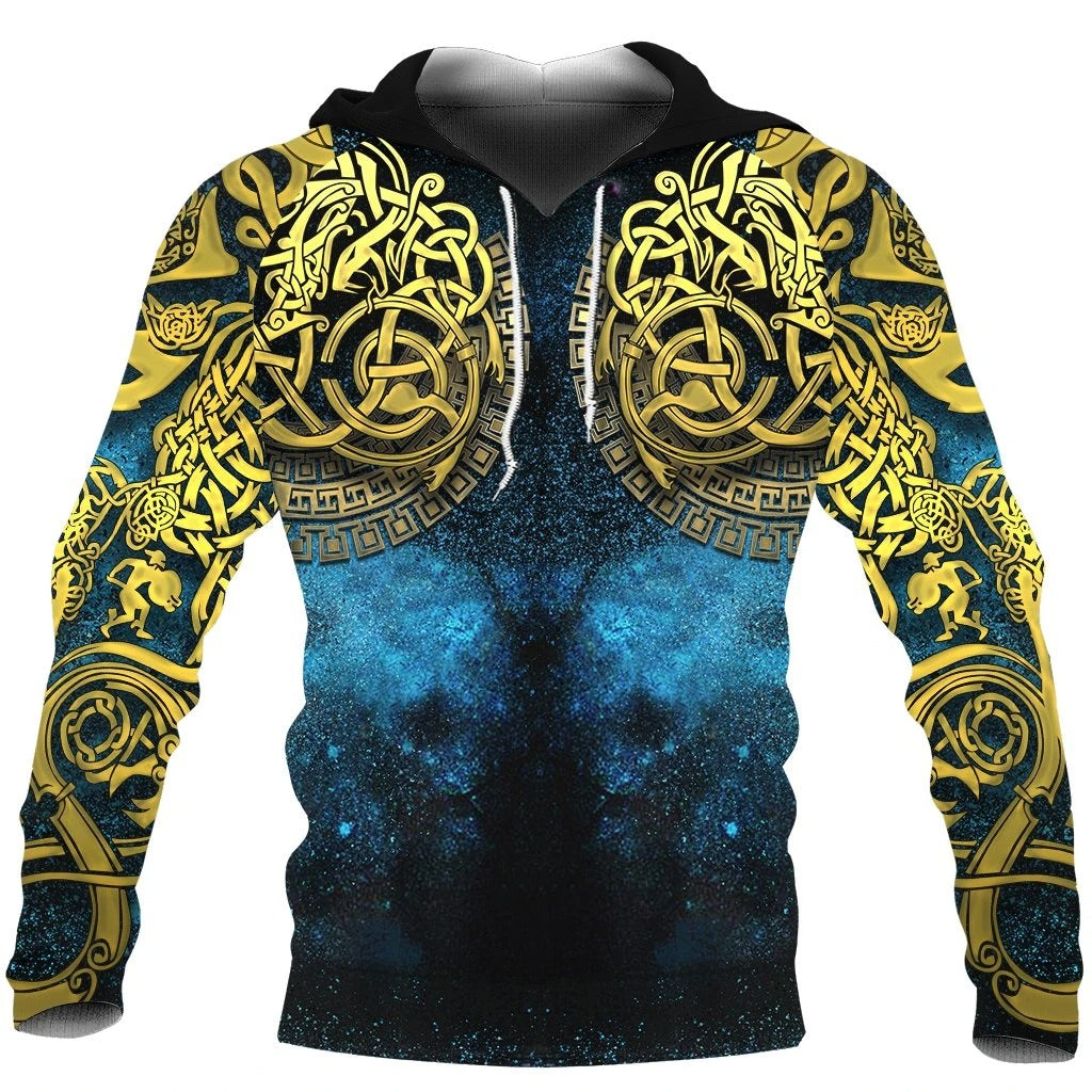 Awesome Hoodie 3D All Over Print Viking Celtic Knot Tattoo -Men and Women Hoodie, T-Shirt, Zip Hoodies ND173