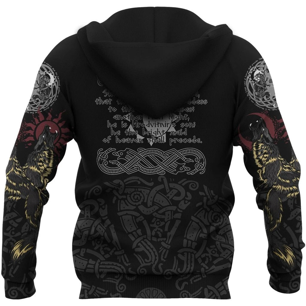 Awesome Hoodie 3D All Over Print The Wolves Skoll and Hati VIKING LIMITED VERSION for Men and Women Hoodie, T-Shirt, Zip Hoodies, Sweatshirt ND175