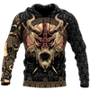 Awesome Hoodie 3D All Over Print Love Skull Viking for Men and Women Hoodie, T-Shirt, Zip Hoodies, Sweatshirt ND176