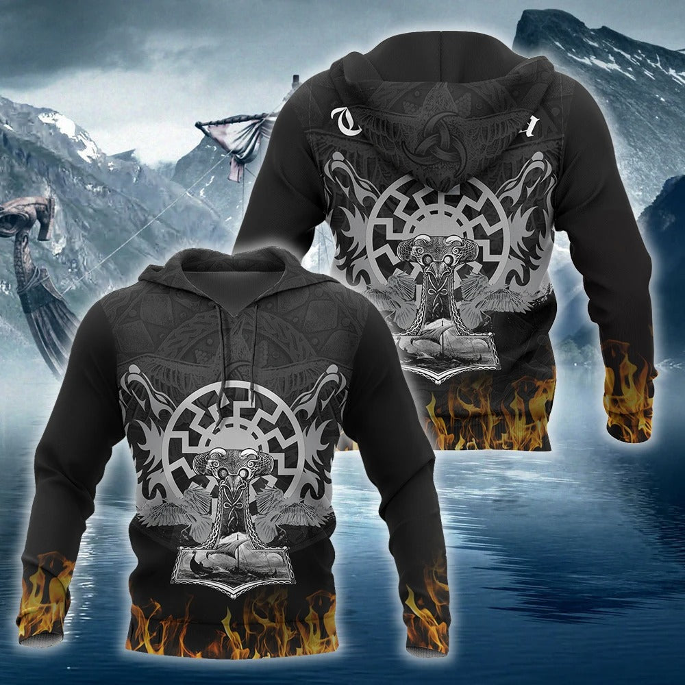 Awesome Hoodie 3D All Over Print Hammer&Fire -Men and Women Hoodie & Zip Hoodies ND180